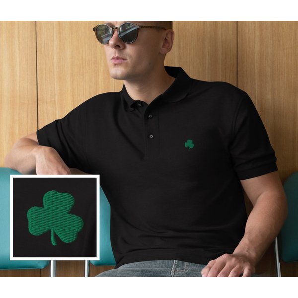 Men's St. Patrick's Day Shamrock Polo Shirt-image