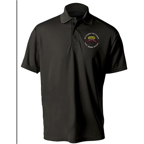 3/75th Ranger Battalion Embroidered Moisture Wick Polo Shirt -10456