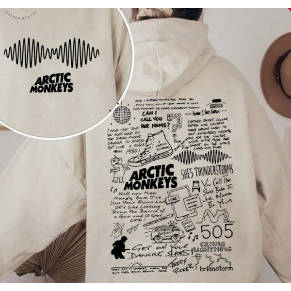 Arctic Monkey Jumper Rock Band Double Side Hoodie-image