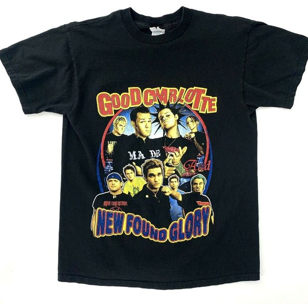 Vintage Good Charlotte New Found Glory Y2K Rock T-Shirt-image