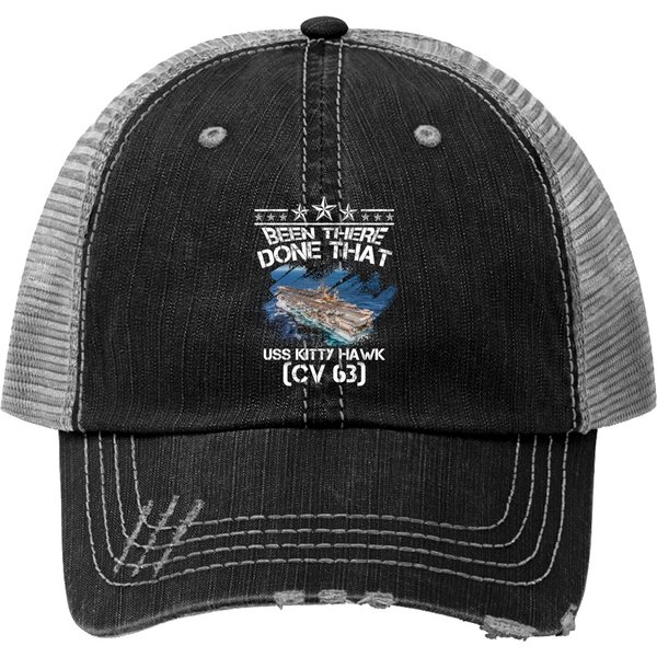 Uss Kitty Hawk Cv 63 Trucker Hats-image
