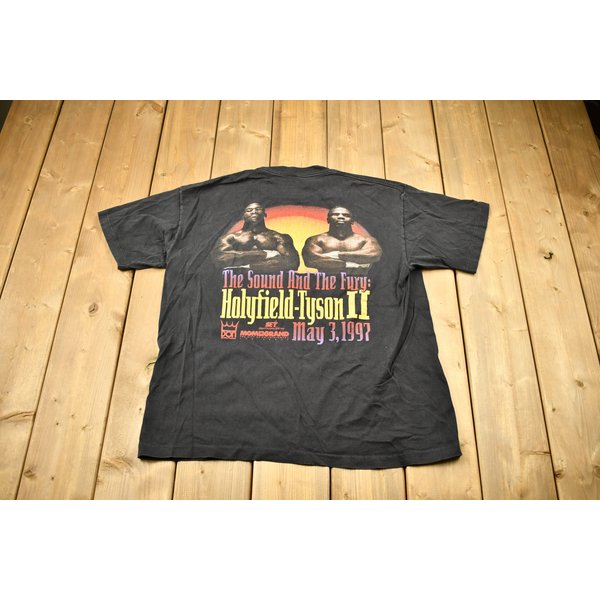 Vintage 1997 Holyfield Vs Tyson Boxing T-Shirt-image
