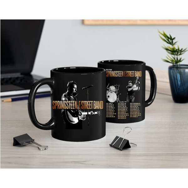 Editable Bruce Springsteen Mug, Springsteen Tour Surprise Mug Gift, Canva Editable Mug-image