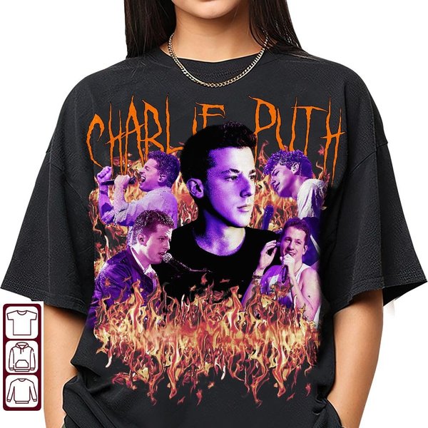 Charlie Puth Black Metal Merch, Charlie Puth Black Metal Shirt-image