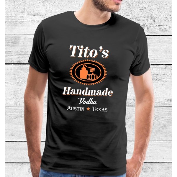 Tito Shirt, Tito's Handmade Vodka Shirt, Austin Shirt, Texas Label, Vodka Shirt-image