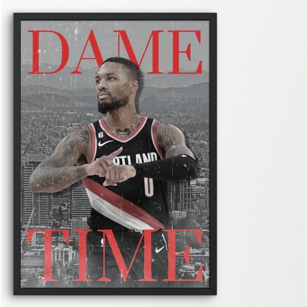 Dame Time - Damian Lillard Poster Portland Trailblazers-image
