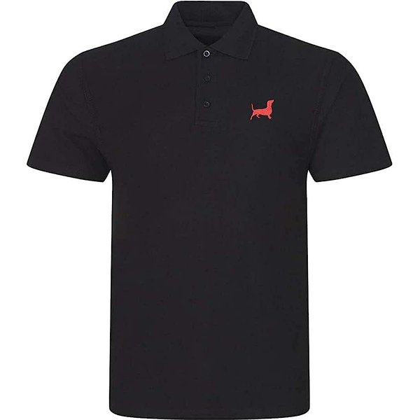 Men's Casual Polo Shirt Dachshund Dog Embroidered Short Sleeve Golf Polo-Shirts-image
