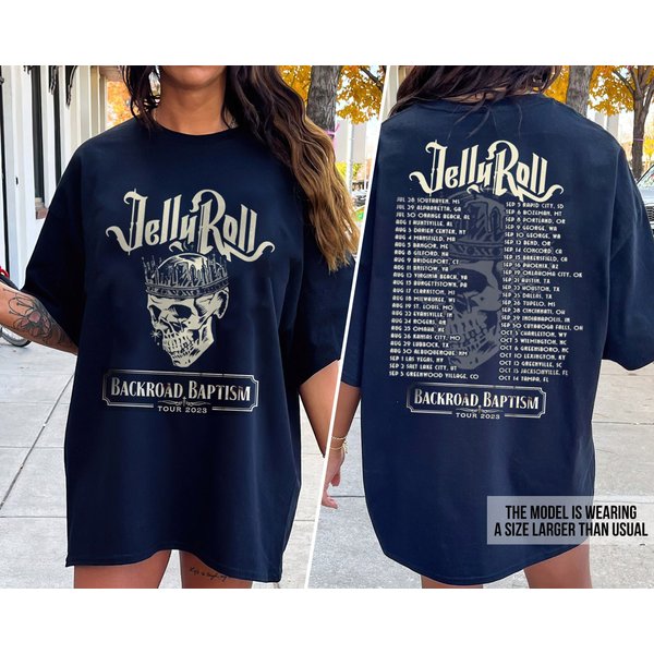 Jelly Roll Tour Dates 2023 Singer T-Shirt-image