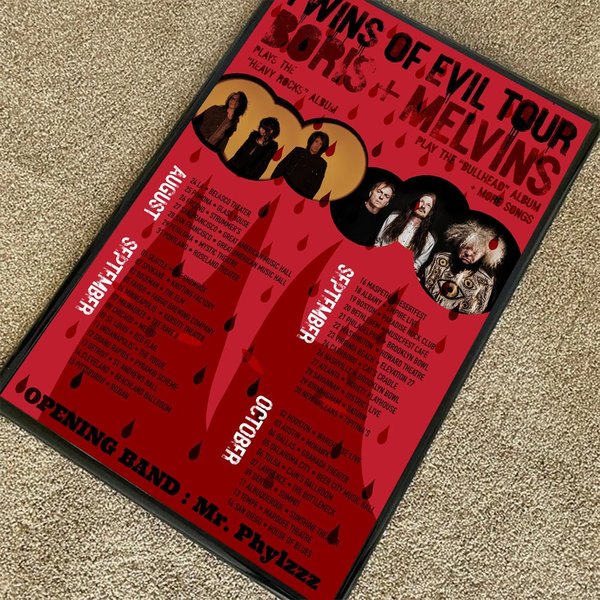 Melvins And Boris Plan 2023 Tour Poster-image