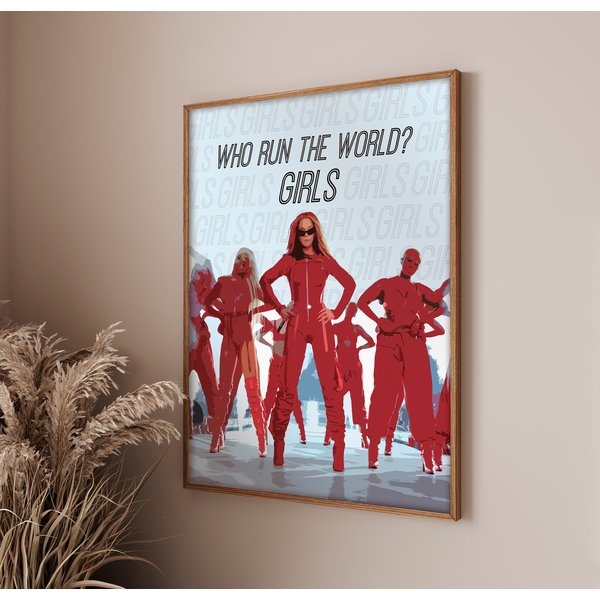 Who Run The World Girls Beyonce Poster, Beyonce Lyrics Poster, Renaissance Tour-image