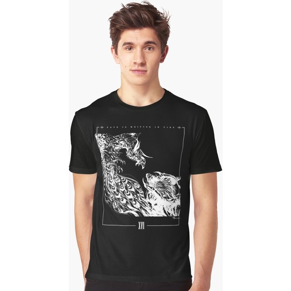 Final Fantasy Xvi Fate Monochromegraphic T-Shirt-image