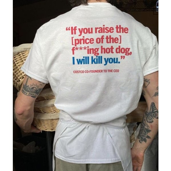 Costco Hot Dog & Soda Combo With Quote Shirt-image