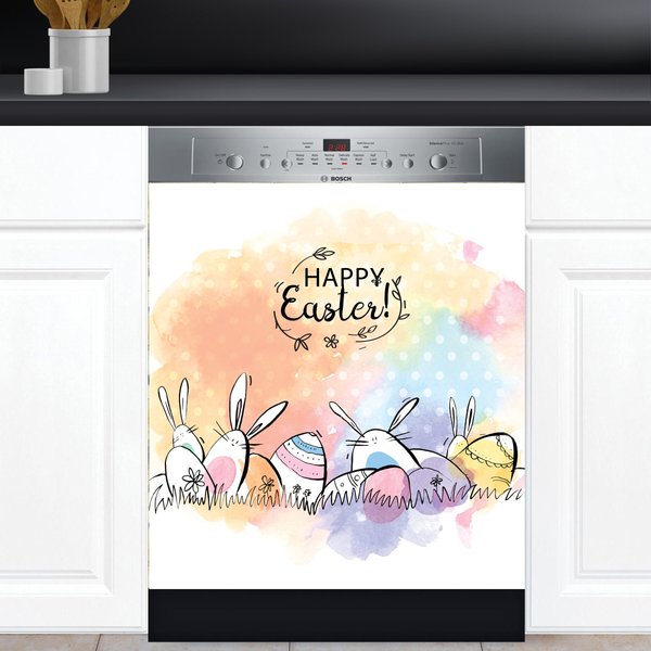 Dishwasher Cover Bunny Easter-image