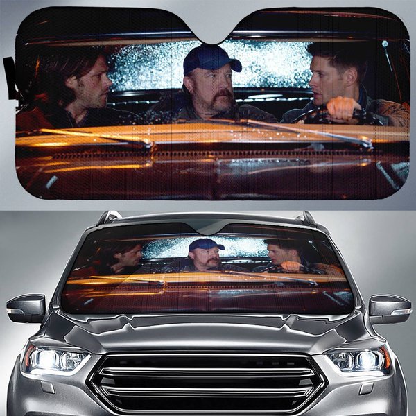 Supernatural Movie Car Sunshade For Fans Of Sam And Dean-image
