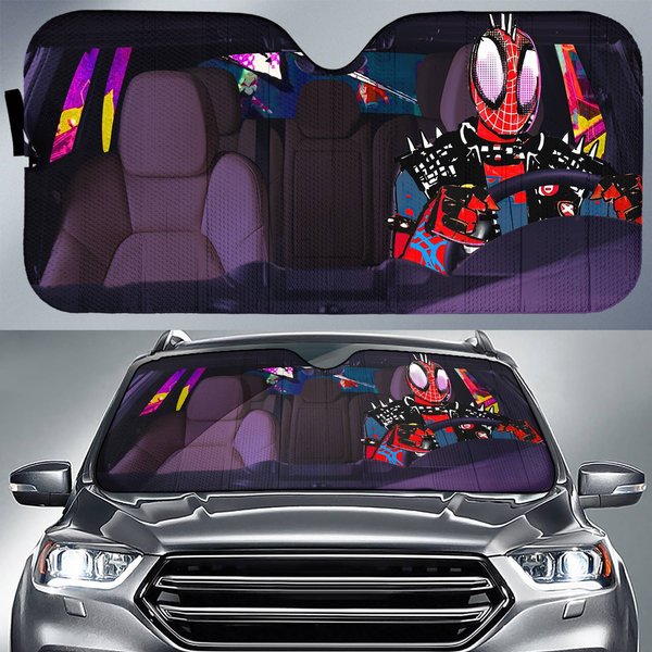 Spider-Punk Car Sunshade-image