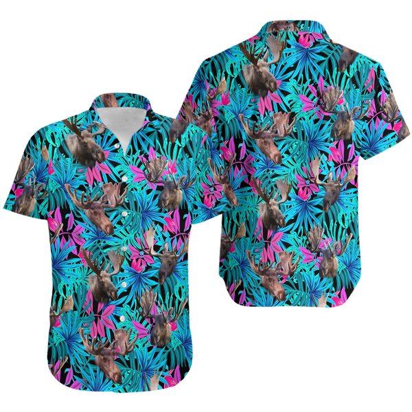 Moose Lover Hawaiian Shirt-image
