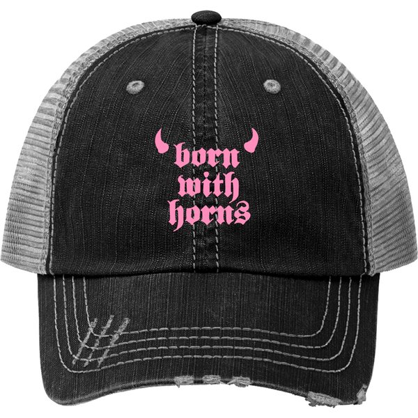 Machine Kelly - Mgk - Born With Horns Trucker Hats-image