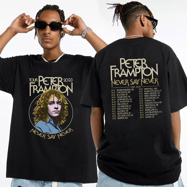 Peter Frampton 2023 Tour Never Say Never Tour Shirt, Peter Frampton 2023 Concert-image