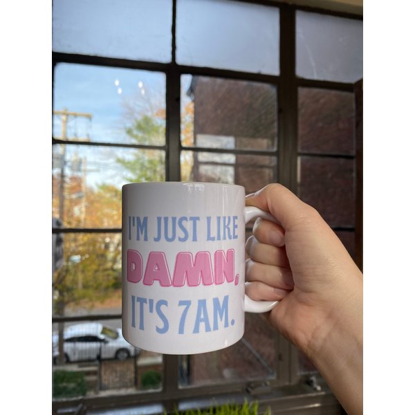 Damn It's 7Am Mug | Coffee Mug Fan Gift-image