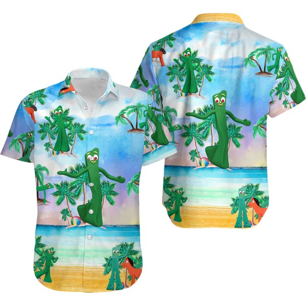 Gumby Hawaiian Shirt, Beach Hawaii Family Shirt-image