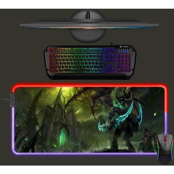 World Of Warcraft Led Mouse Mat, Illidan Stormrage Mouse Pad-image