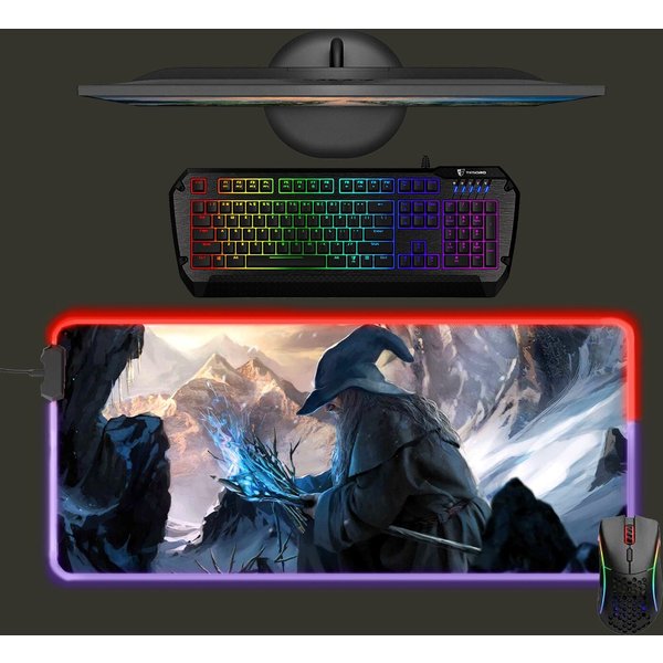 Lord Of The Rings Rgb Gaming Mouse Pad Design-image