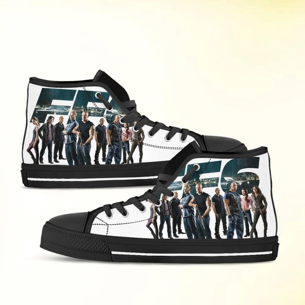 Fast And Furious Shoes, High Top Sneakers. Birthday Gift