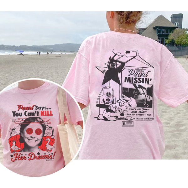 2-Sided Pearl Cow Milk T-Shirt - Fun Movie Quote-image