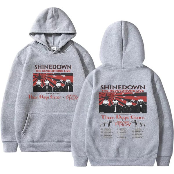 2 Sides Shine Down Band The Revolutions Live 2023 Hoodie-image