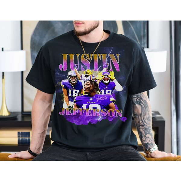 Justin Jefferson Unisex T Shirt, Football Shirt-image