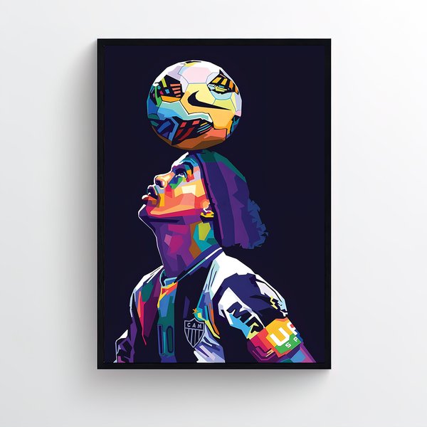The Legend Ronaldinho Premium Matte Vertical Poster-image