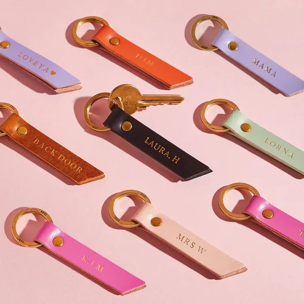 Personalized Leather Keyrings