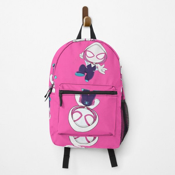 Set Of Little Spider Ghost, Gwen Baby Spidey Girl, Grl Pwr, Cartoon Ghost Spider Backpack-image