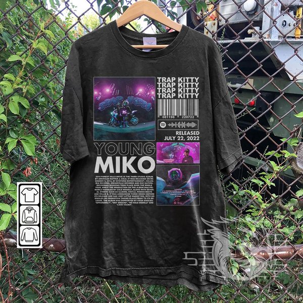 Young Miko Rap Shirt, Trap Kitty Album 90S Shirt-image