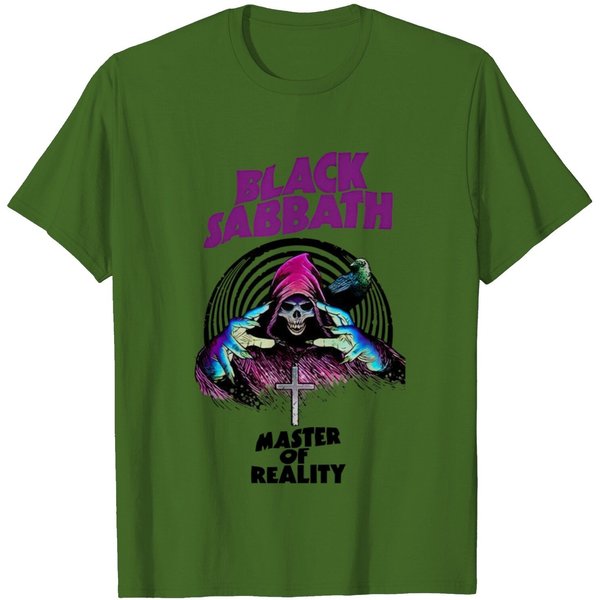 70'S Black Sabbath Master Of Reality White Men T-Shirt-image