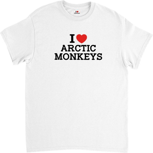 I Love Arctic Monkeys Unisex Band T-Shirt-image