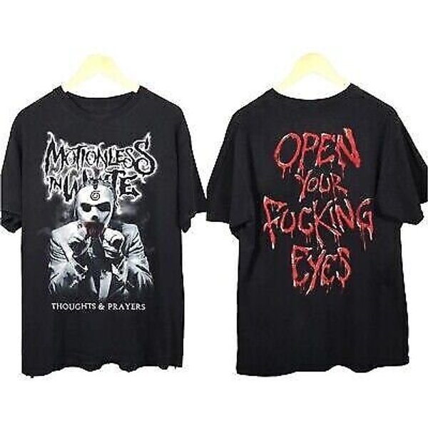 Motionless In White T-Shirt, Motionless In White Thoughts And Prayers Shirt-image