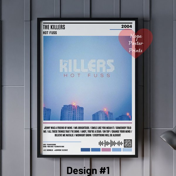 The Killers Poster, The Killers Hot Fuss Album Poster-image