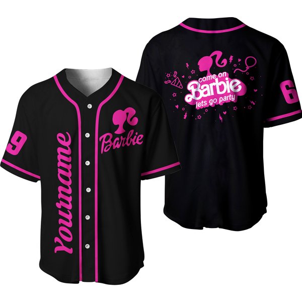 Custom Come On Let's Go Party Baseball Jersey-image