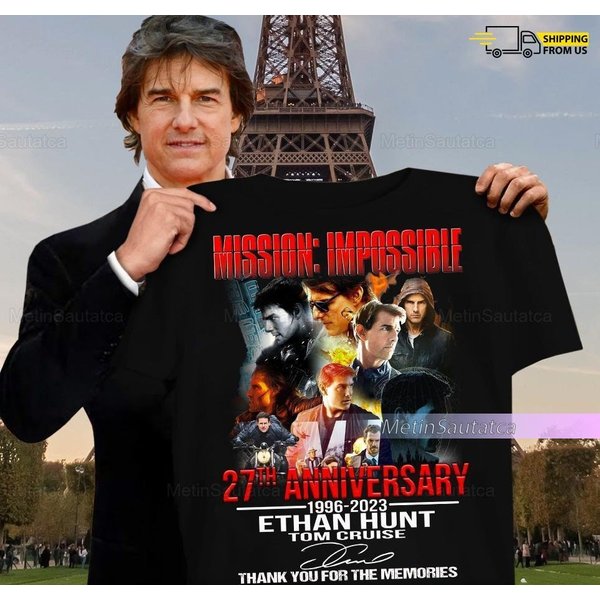 Mission Impossible Shirt, Tom Cruise Shirt, 27Th Anniversary Movie Shirt-image