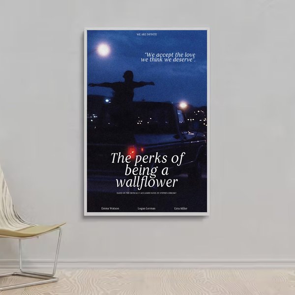 The Perks Of Being A Wallflower Movie Poster Premium Matte Vertical Poster-image