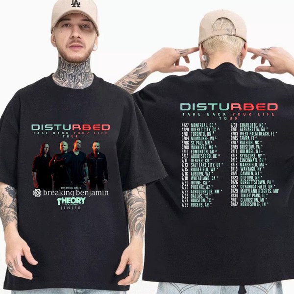 Disturbed World Tour 2023 Shirt, Disturbed Take Back Your Life Concert 2023 Shirt-image