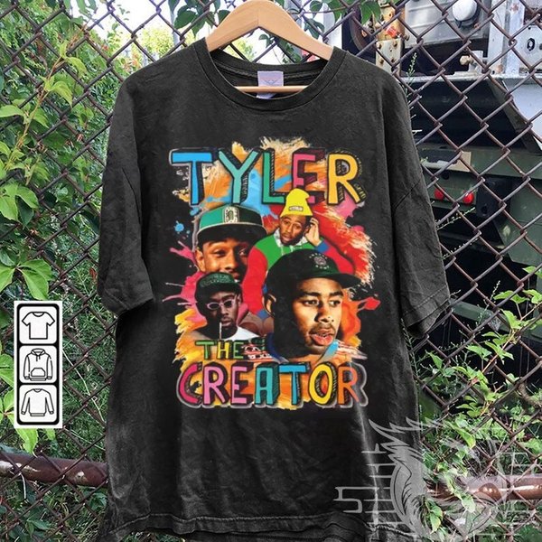 Vintage 90S Bootleg Style Tyler The Creator T-Shirt-image