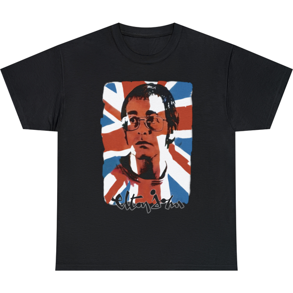 Elton John Portrait Piano Rock Tee T-Shirt, Classic Music Shirt, Elton Shirt-image