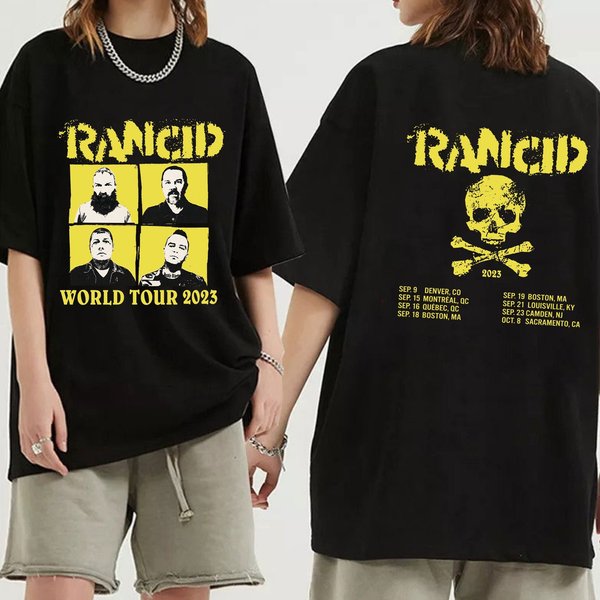 Rancid World Tour 2023 Shirt, Rancid Band Fan Shirt-image