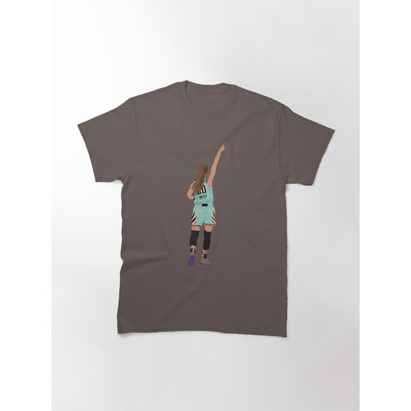 Sabrina Ionescu New York Basketball Liberty Green | Classic T-Shirt-image
