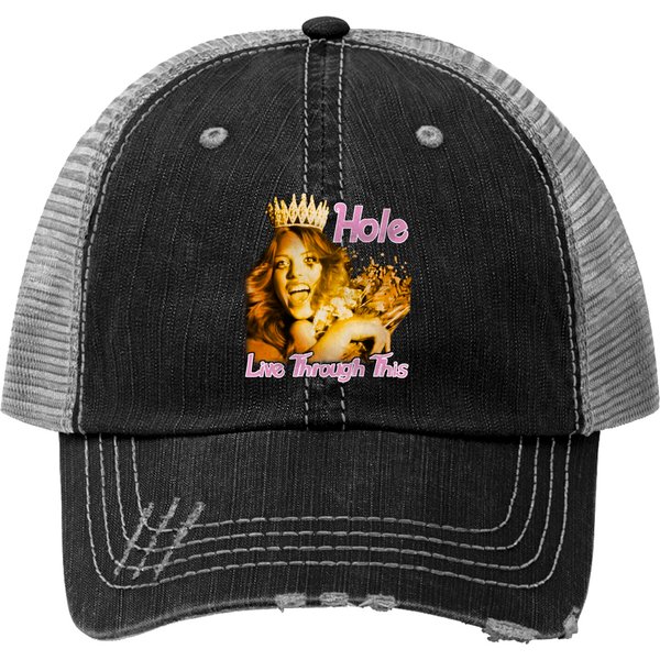 Hole Live Through This Alternative Rock Music Trucker Hats-image