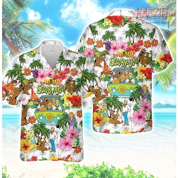Scooby Doo Hawaiian Tropical Shirt-image