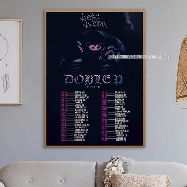 2023 Peso Pluma Tour Poster, Peso Pluma Doble P Tour 2023 Poster-image