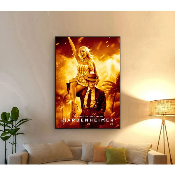 Barbenheimer Oppenheimer Movie Poster Gift-image